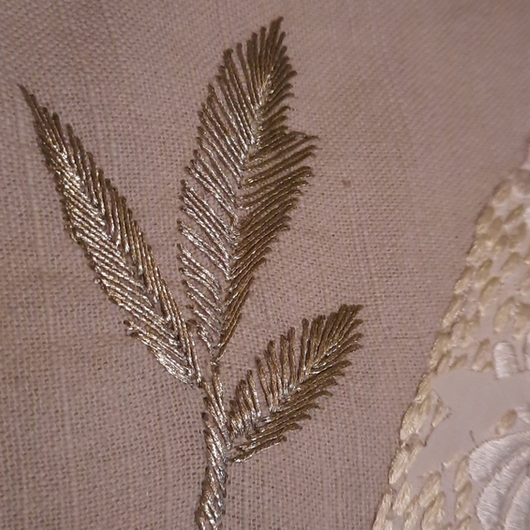 Karen Nicol Embroidered Wintertime Pillow - Picture 7 of 7